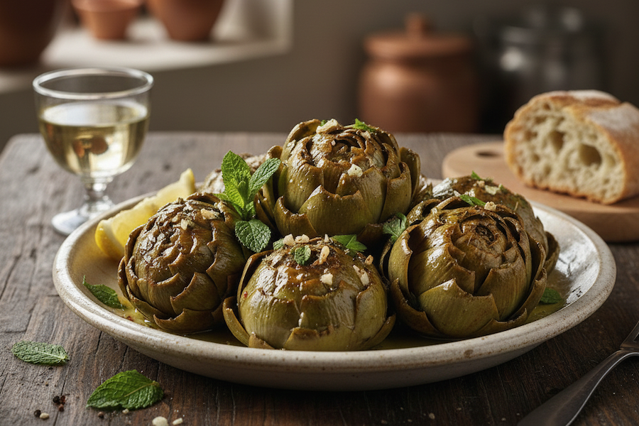 Carciofi alla romana, la ricetta veloce