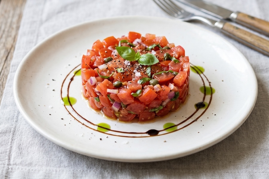 Come si prepara la tartare di pomodoro?